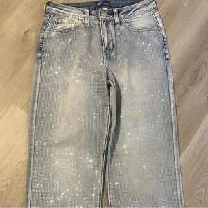 Juniors sparkle jeans